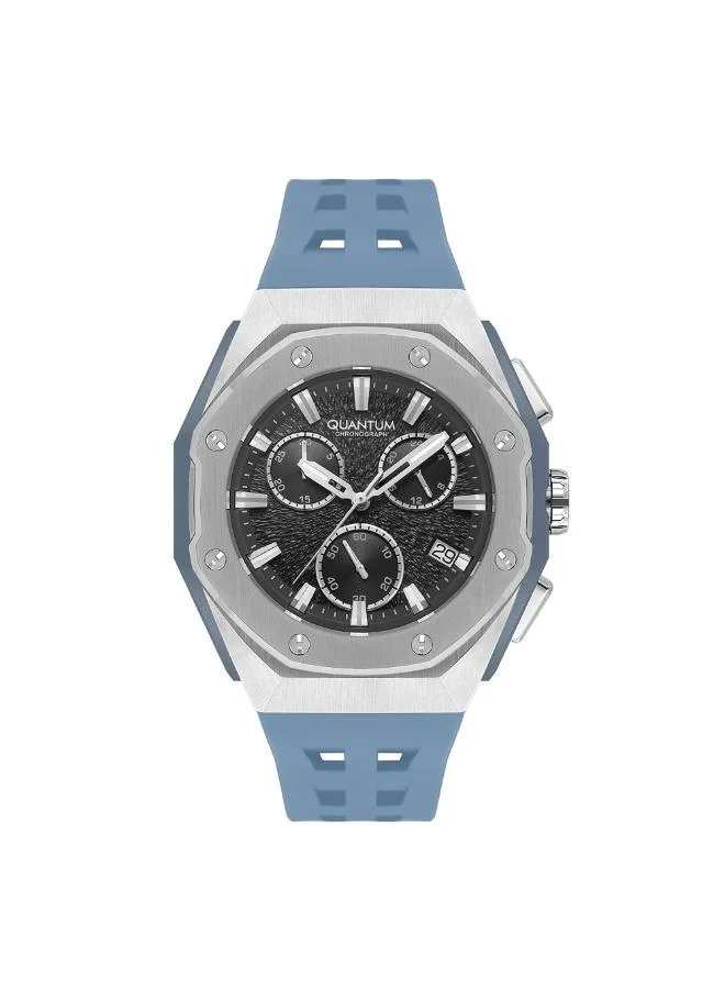 كوانتوم Men's Silicone Analog Watch HNG1170.360 - 46 mm